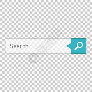 平面样式的搜索栏矢量 ui 元素图标 搜索网站表单插图字段 在孤立的透明背景上查找搜索业务概念按钮框架玻璃场地网络标签互联网艺术图片