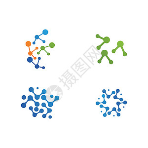 分子标志 vecto基因生物学原子技术科学圆圈标识公司遗传插图图片