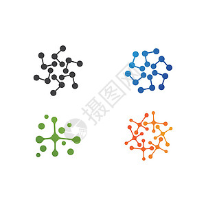 分子标志 vecto遗传公司技术螺旋艺术圆圈插图卫生生物学标识图片