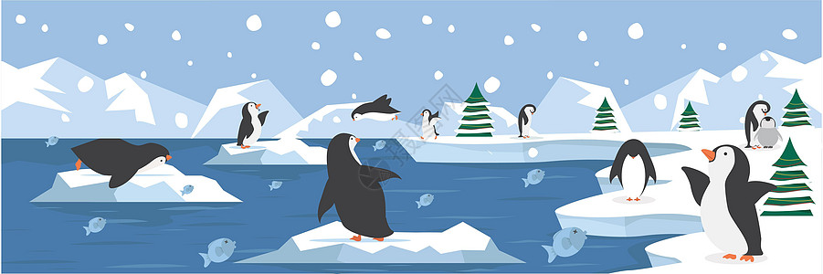 北极北极北极企鹅群组织图片