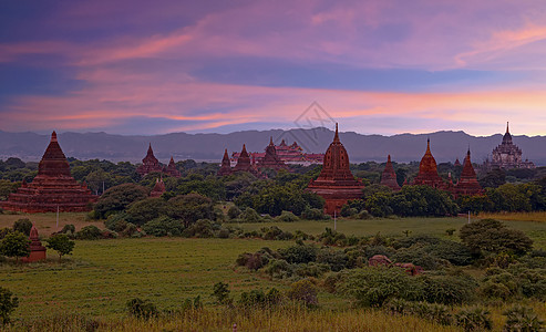 Bagan缅甸亚洲老寺庙图片