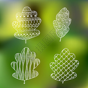 叶子插图伯爵涂鸦植物环境茶叶标识框架草本植物香料图片