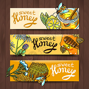 空白模板 450x450 RG蜂蜜橙子食物勺子横幅昆虫健康蜂巢产品花粉图片