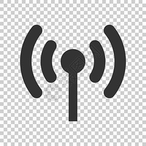 Wifi 互联网标志图标在平面样式  Wifi 无线技术矢量图在孤立的背景上 网络 wifi 经营理念圆形民众横幅信号网站插图创图片