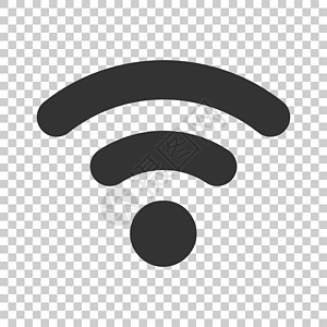 Wifi 互联网标志图标在平面样式  Wifi 无线技术矢量图在孤立的背景上 网络 wifi 经营理念邮票热点标签质量圆形徽章海图片