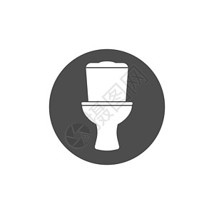 洗手间 Wc 厕所图标 矢量插图 平板设计洗澡制品清新剂座位网络坐浴陶瓷艺术标识曲线图片