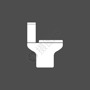 洗手间 Wc 厕所图标 矢量插图 平板设计坐浴座位电路艺术男生平底锅浴室绘画卫生间生活图片