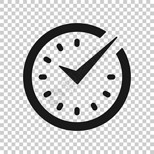 透明风格的实时图标 孤立背景上的时钟矢量图 手表经营理念小时考勤利润计时器市场插图项目时间表跑表工作图片