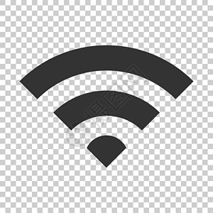 Wifi 互联网标志图标在平面样式  Wifi 无线技术矢量图在孤立的背景上 网络 wifi 经营理念民众质量电脑圆形网站艺术徽图片