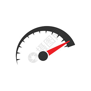 平面样式的车速表级别标志图标 在孤立的白色背景上加速矢量图解 运动转速表经营理念顾客网络时间成功速度仪表金融贷款客户评分图片
