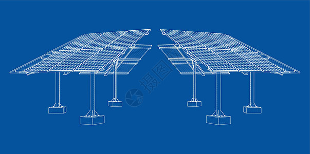 太阳能电池板概念  3 的矢量渲染环境工程储蓄能源绘画太阳框架阳光活力技术图片