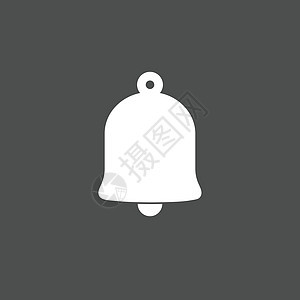 贝尔图标 警报符号 矢量插图 平面设计托盘金属音乐白色食物金子黑色戒指餐厅网络图片