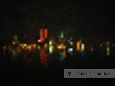 夜间城市背景小时夜生活天空蓝色插图耀斑景观运输建筑水彩图片