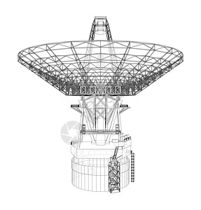 无线电望远镜概念概要说明卫星信号电子产品智力蓝图商业天文电波雷达技术图片