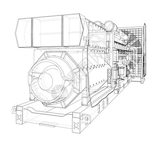 大型工业用柴油发电机植物柴油机气体燃料电气燃气工厂引擎电压机器图片