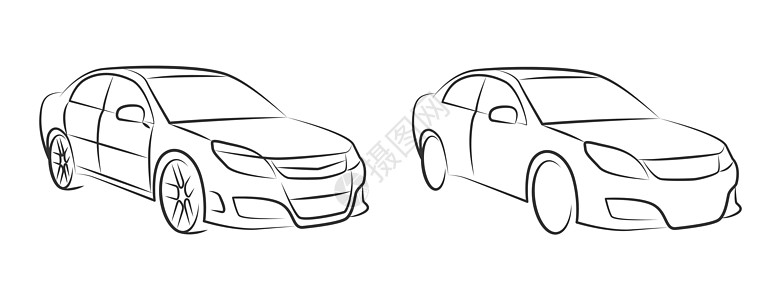 汽车轮廓图集会轿跑车高清图片