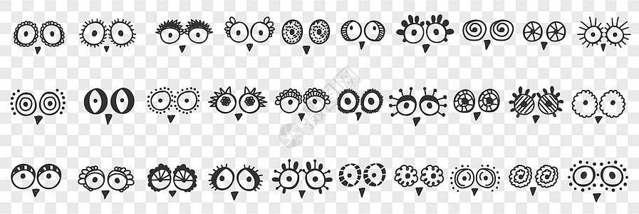鸟眼和嘴珠荒野羽毛多样性涂鸦动物艺术粉笔草图插图眼睛图片