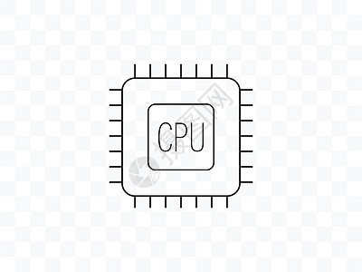 Cpu 处理器图标 矢量插图 平板设计力量网络白色网站互联网硬件电子科学母板木板图片