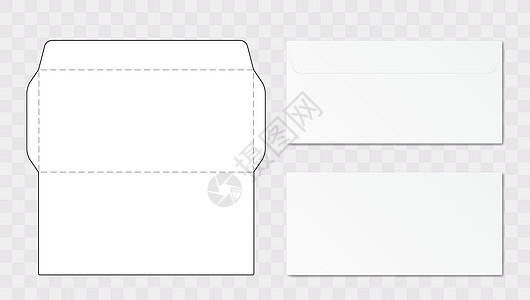 办公室信封剪切模板框架送货运输折叠邮政小样推介会明信片尺寸电子邮件图片