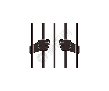 监狱 监狱图标 矢量插图 公寓设计警察阴影罪犯男性细胞刑事逮捕法律惩罚酒吧图片
