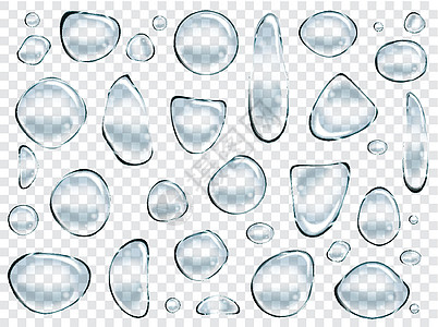 矢量肥皂水泡泡集 透明孤立的现实设计元素 可以与任何背景一起使用海报质量科学风格洗衣店宏观水滴空气水疱横幅图片