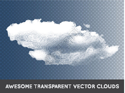 透明矢量云可使用任何背景信息 请查看InfoFinland上的气象场景状况透明度天堂柔软度天气空气季节横幅图片