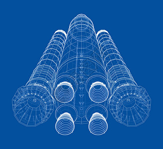 空间火箭构想纲要技术飞船旅行宇宙3d科学插图探索宇航员航程图片