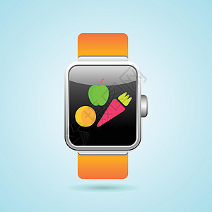 苹果手表界面智能手表胡萝卜高清图片