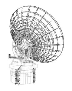 无线电望远镜概念概要说明信号望远镜科学电波商业播送3d雷达天文学天文图片