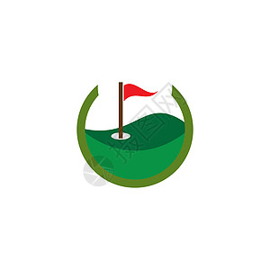 高尔夫标志模板球童球座俱乐部艺术标识徽章游戏绿色冠军插图图片