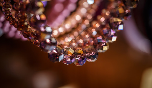 色彩多彩的纹理手工项链串珠珠子女性手镯珠宝耳环奢华水晶图片