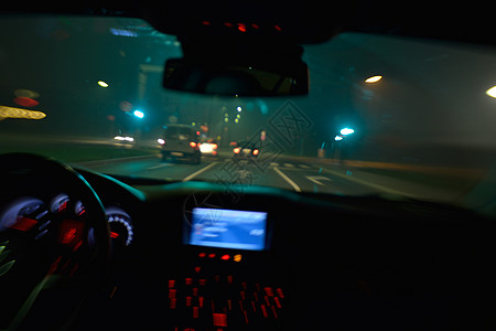 夜车驾驶时间街道沥青运输隧道速度窗户城市旅行车辆图片