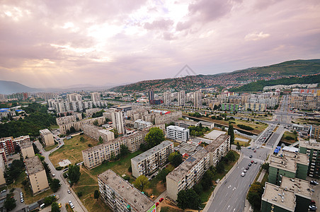 萨拉耶沃市风景天空景观地标城市生活鸟瞰图眼睛旅游商业建筑胸部图片