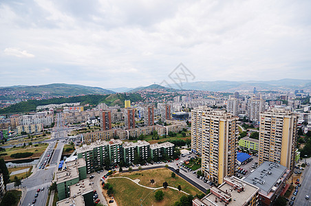 波黑萨拉热窝建筑天线高清图片