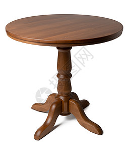 Oval 木制经典桌 在白色上隔离家具工艺奢华松树古董装饰圆形桌子办公室橡木图片