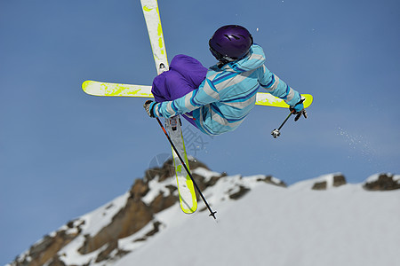 滑雪车衣服假期娱乐竞赛滑雪者粉末自由行动运动下坡图片