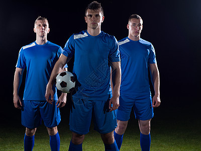 足球足球运动员队行动娱乐体育场成人团体玩家游戏团队运动蓝色图片