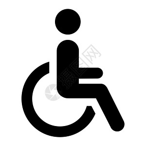 残疾人抽像板马桶矢量女性洗手间按钮医院轮椅房间绅士女孩白色男生背景图片