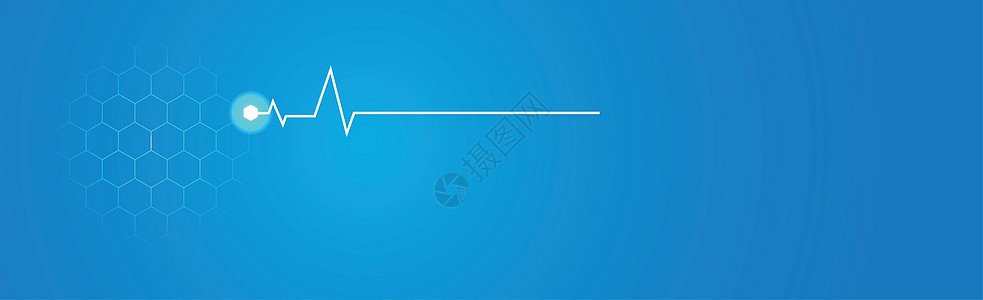 心脏脉动  蓝背景上的弯曲白线速度生活监视器有氧运动图表医院技术插图测试曲线图片