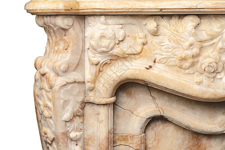 石块豪华壁炉的雕刻图案特写装饰品房间风格艺术文化建筑学装饰古董宗教图片
