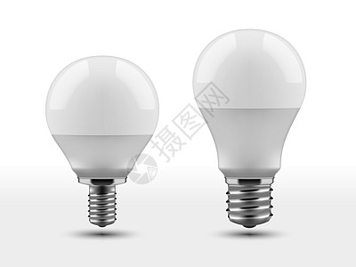 白色背景上有阴影的 3D LED 光束插图工作室社会电气经济活力创新反射技术灯泡图片