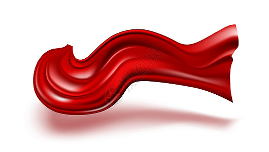 白色的红色丝绸制造业飞行 Banner 模板纺织品运动织物艺术旗帜材料流动冻结海浪图片