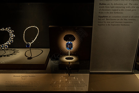 斯密森尼博物馆蓝宝石珠宝蓝色宝石首饰历史博物馆高清图片