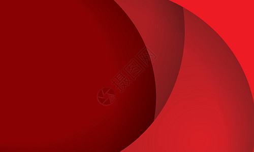红纸层抽象背景 纸张剪切了带有文本空间的分层圆圈卡片艺术折纸横幅墙纸曲线气泡坡度框架推介会图片