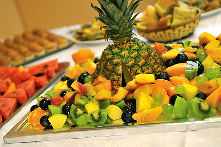 水果坚果自助餐沙拉饮食烹饪酒店午餐桌子俱乐部西瓜图片