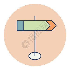 路标矢量图标 导航标志邮政指导木板旅行插图路牌街道招牌指针空白背景图片