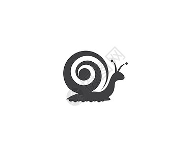 Snail 标识符号模板矢量图标插图鼻涕虫黑色白色漏洞螺旋剪贴艺术田螺动物创造力图片