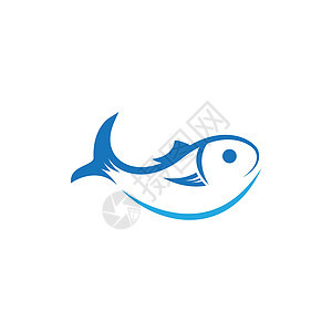 鱼类标识模板矢量图标白色店铺动物插图海鲜黑色海洋海浪野生动物蓝色图片