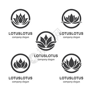 Lotus 标识模板矢量图标瑜伽园艺农场化妆品百合艺术叶子奢华温泉首饰图片