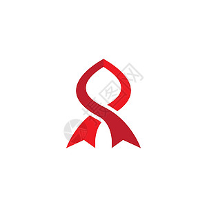 红色天世界援助日徽标图像标识团结援助插图预防红色丝带世界生活安全插画